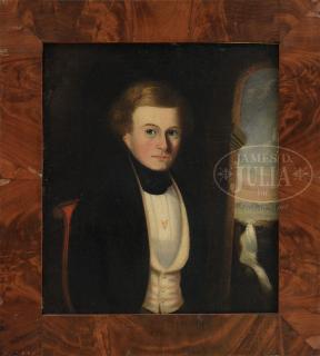 Appraisal: THOMAS H EGAN American Mid th Century PORTRAIT OF EDWARD