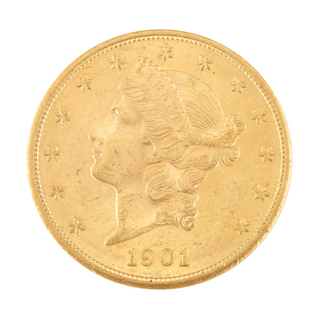 Appraisal: S Liberty Extremely Fine coin with subtle lemon highlights and