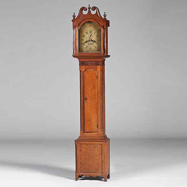 Appraisal: Silas Hoadley Tall Case Clock American Connecticut ca A Hepplewhite