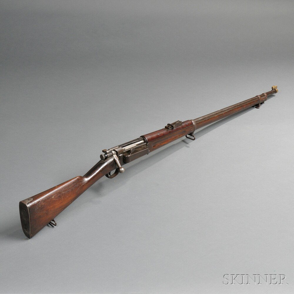 Appraisal: Model Krag Bolt Action Rifle c serial number walnut stock