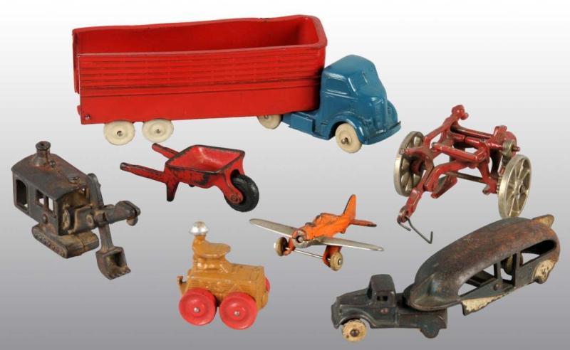 Appraisal: Lot of Miscellaneous Vintage Toys Description Includes five cast iron