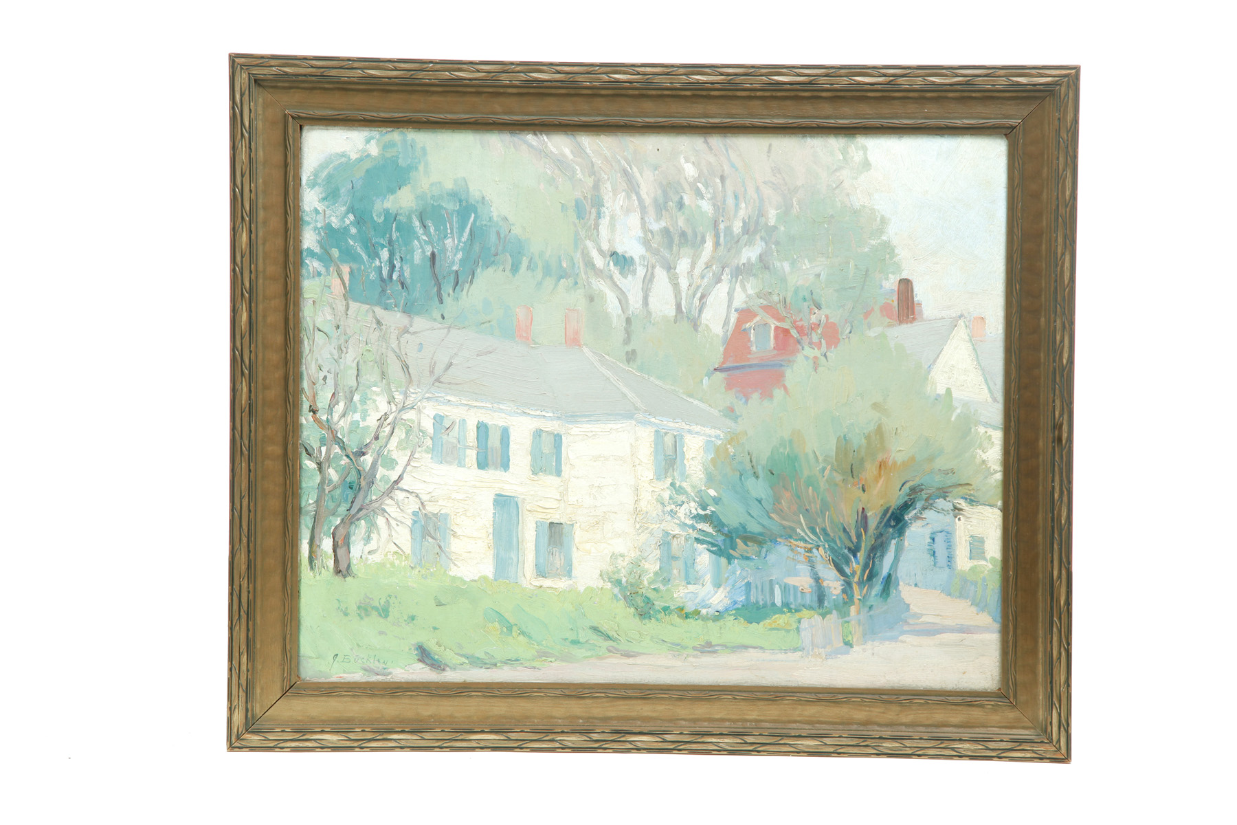 Appraisal: FRAMED OIL ON BOARD LANDSCAPE SIGNED J BUCKLEY American nd