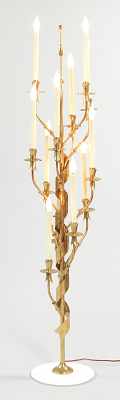 Appraisal: A Stilnovo Floor Candelabra Lamp Italian ca 's Raised on