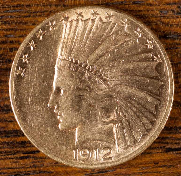 Appraisal: U S GOLD COIN Indian head variety -P