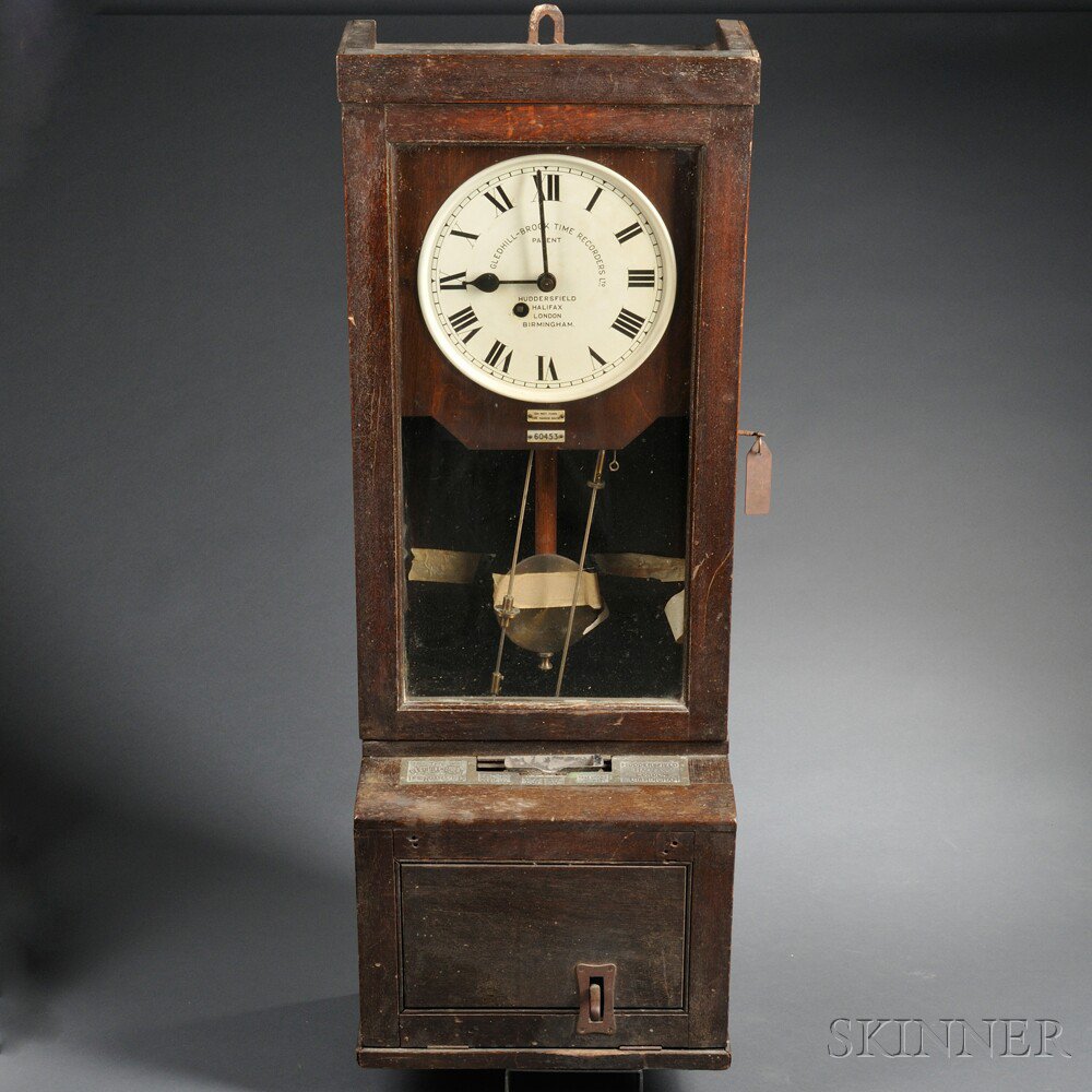 Appraisal: Time Clock by The Gledhill-Brook Time Recorders Ltd the oak