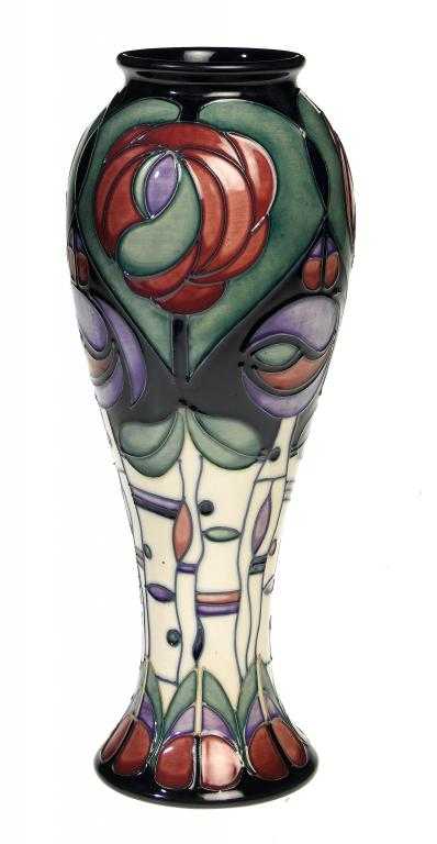 Appraisal: A MOORCROFT TRIBUTE TO CHARLES RENNIE MACKINTOSH VASE DESIGNED BY