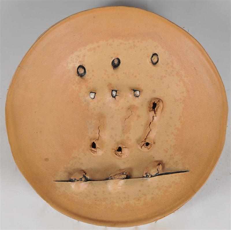 Appraisal: PETER VOULKOS - UNTITLED Wood-fired stoneware signed and dated on