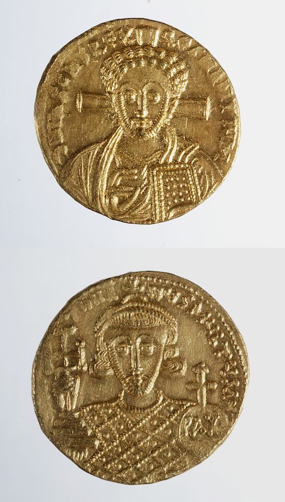 Appraisal: Byzantine Empire Justinian II Gold Solidus Byzantine Empire Justinian II