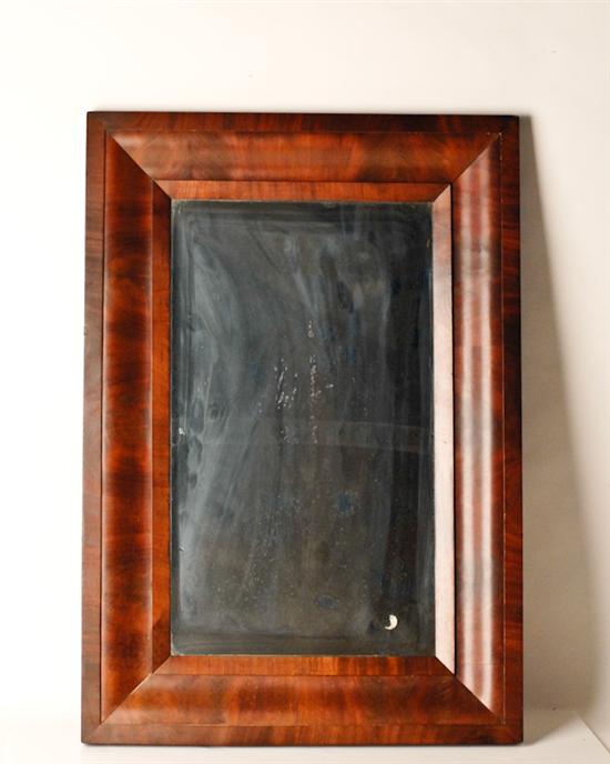 Appraisal: A th C Mahogany Ogee Frame Wall Mirror with original