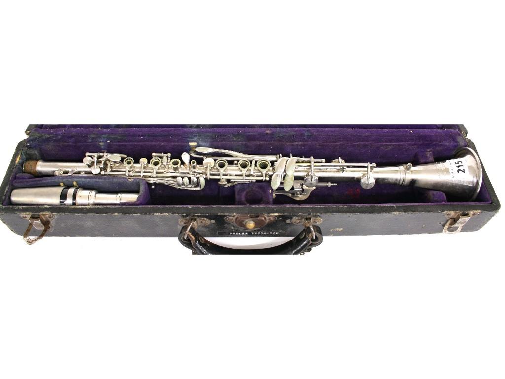 Appraisal: Pedler Premiere metal clarinet no case