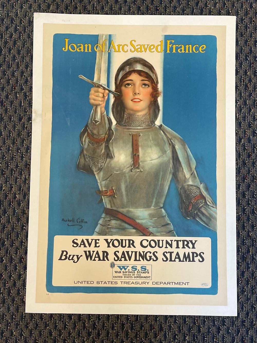 Appraisal: WILLIAM HASKELL COFFIN AMERICAN JOAN OF ARC SAVED FRANCE SAVE