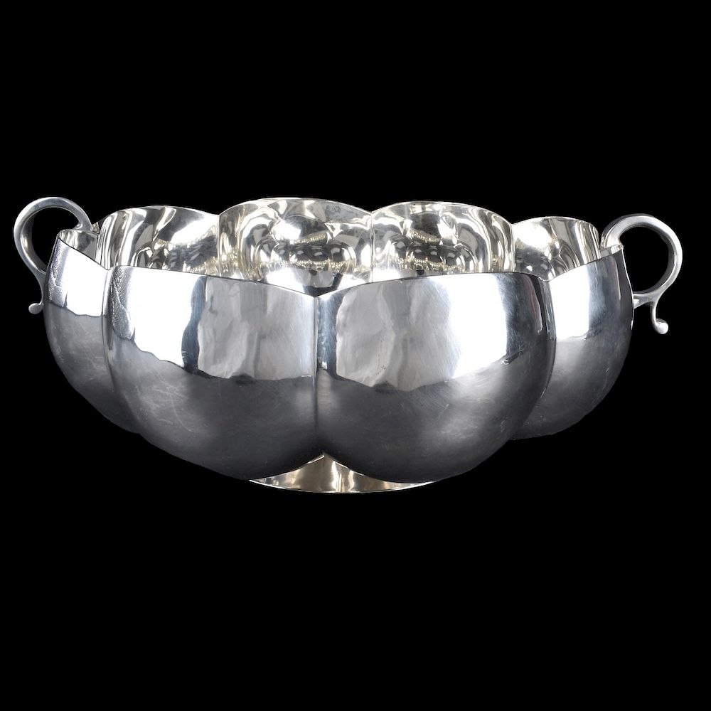 Appraisal: Mexican Silver Bowl Sanborns Mexico Sterling Silver Fruit Bowl Handled