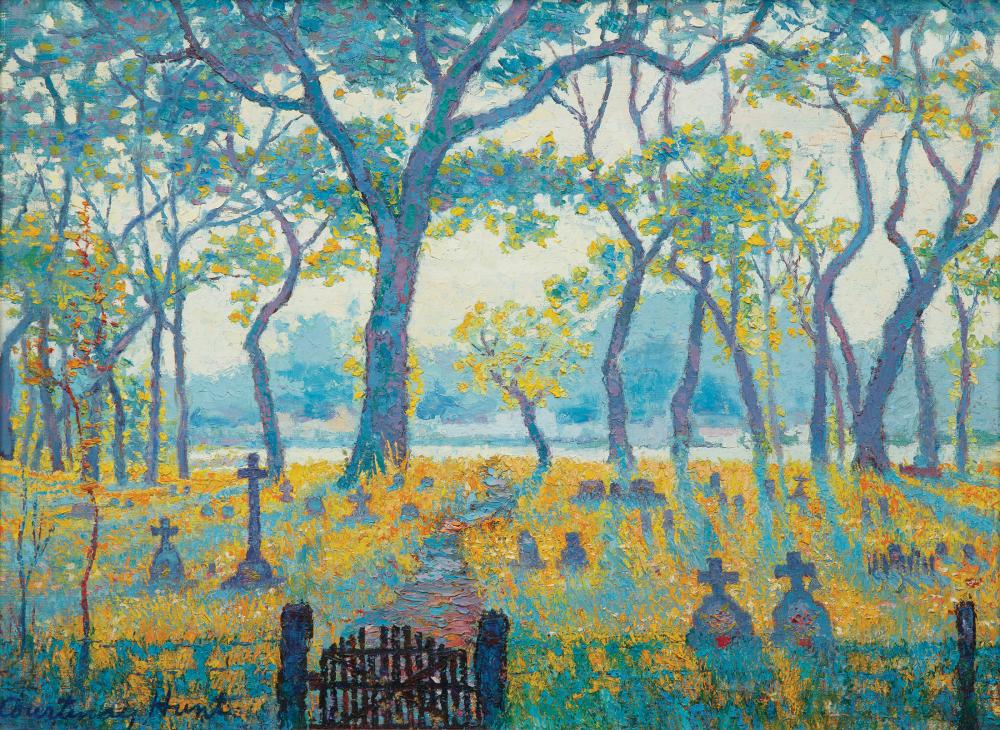 Appraisal: Julian Courtenay Hunt American Florida - Graveyard oil on canvas