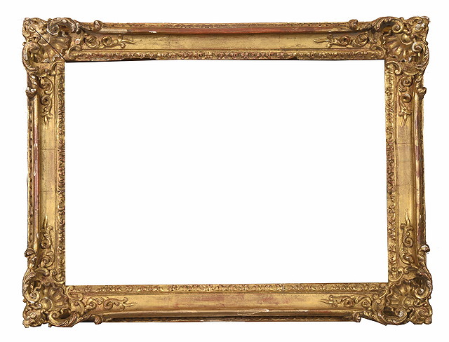 Appraisal: AN TH CENTURY GILTWOOD AND GESSO FRAME of swept rococo