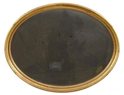 Appraisal: An th century style oval gilt wall mirror with a