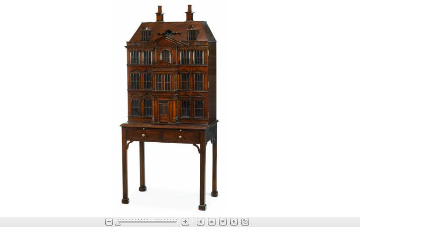 Appraisal: Georgian style mahogany house model and standby maitland smith