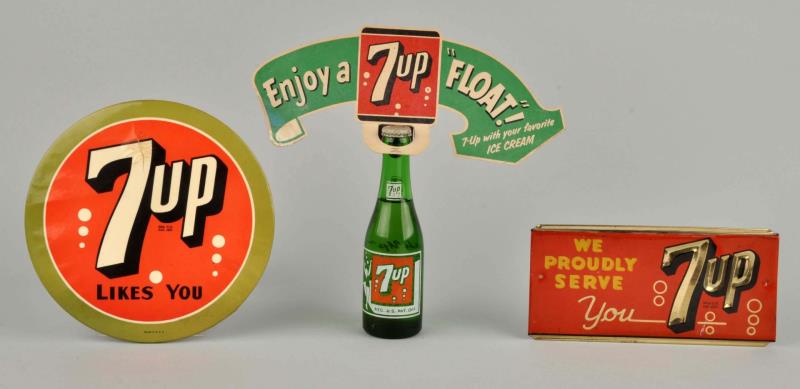 Appraisal: Lot Of -Up Advertising Items This lot includes a bottle