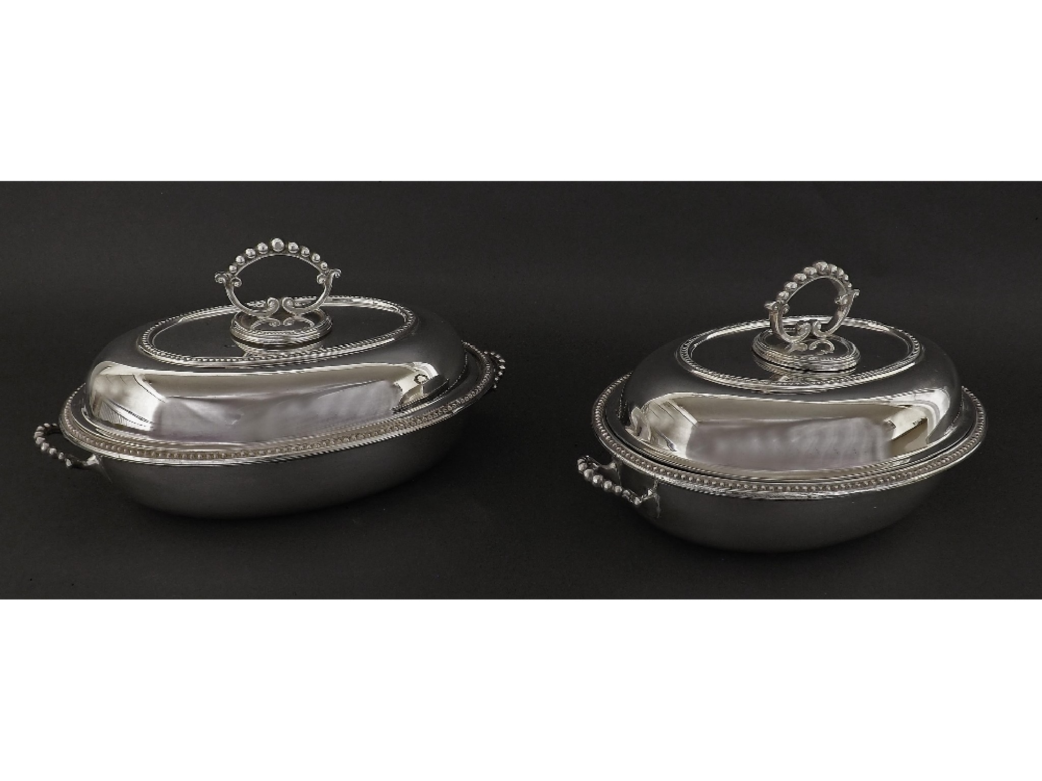 Appraisal: Pair of Mappin Webb Prince's plate lidded entree dishes with