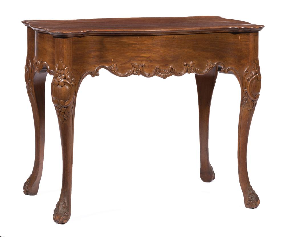 Appraisal: Colonial Carved Mahogany Tea Table in the Rococo Taste th