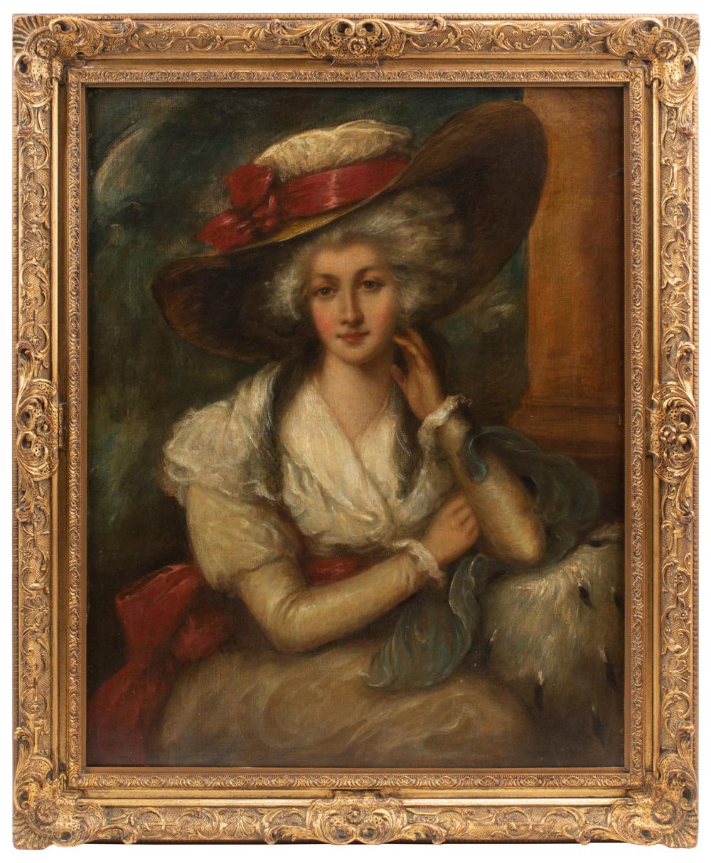 Appraisal: Manner of Thomas Gainsborough British - Portrait of a Lady