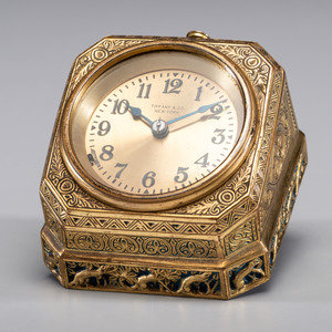 Appraisal: Tiffany Studios American Early th Century Venetian Desk Clock gilt