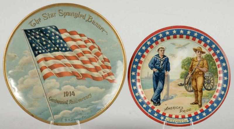 Appraisal: Lot of Advertising Tip Trays Description Includes American's Pride by