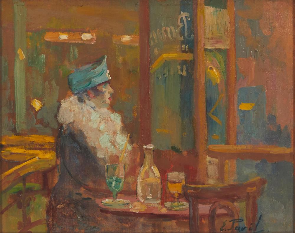 Appraisal: Elie Anatole Pavil - Russian Une Demoiselle de Montmartre Oil