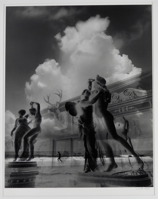 Appraisal: JERRY NORMAN UELSMANN SURREALIST BEACH PHOTOGRAPH Michigan b Figures on