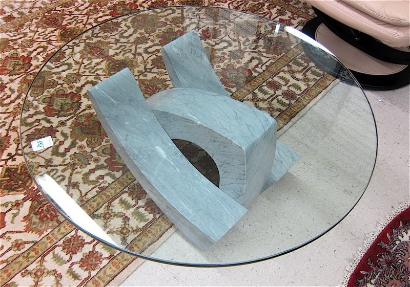 Appraisal: TED SHILLOCK PORTLAND OR B COFFEE TABLE SCULPTURE featuring a