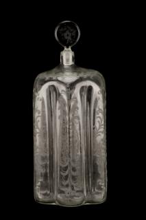 Appraisal: s Salir for Buccellati Intaglio Glass Bottle SALIR Italian Murano