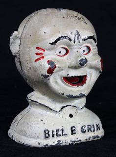 Appraisal: Bill E Grin' mechanical bank 'Bill E Grin' mechanical bank