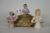 Appraisal: DOLLS - Lot of three two half dolls and one