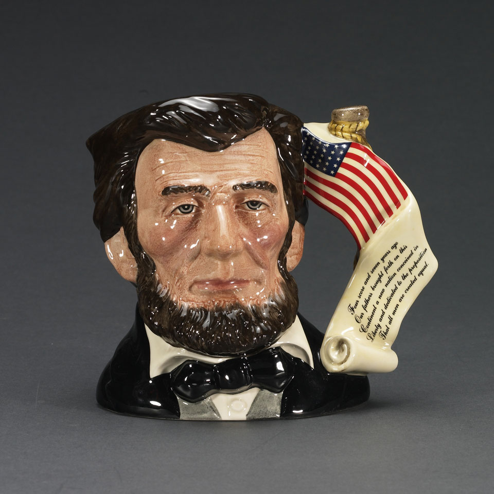 Appraisal: Two Royal Doulton Character Jugs from The Presidential Series Thomas