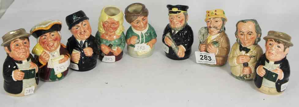 Appraisal: A collection of Royal Doulton Doultonville Toby Jugs comprising Betty