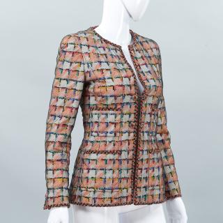 Appraisal: Chanel Boutique jacket with sequin detail Chanel Boutique jacket with