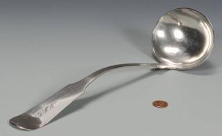 Appraisal: Donigan TN Coin Silver Ladle Nashville Tennessee coin silver soup