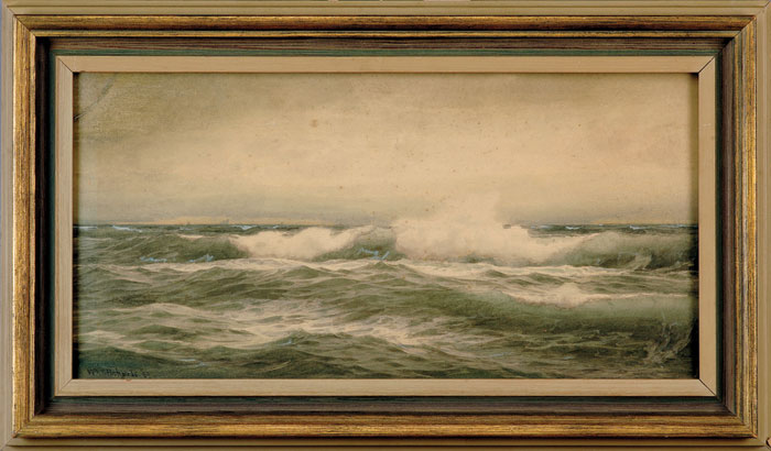 Appraisal: WILLIAM TROST RICHARDS AMERICAN - SEASCAPE WITH SWELLS AND SPRAY