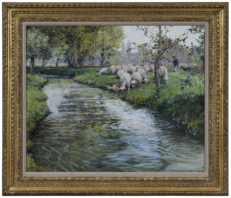 Appraisal: Frederic Charles Vipond Ede active Michigan Canada - Sheep Coming