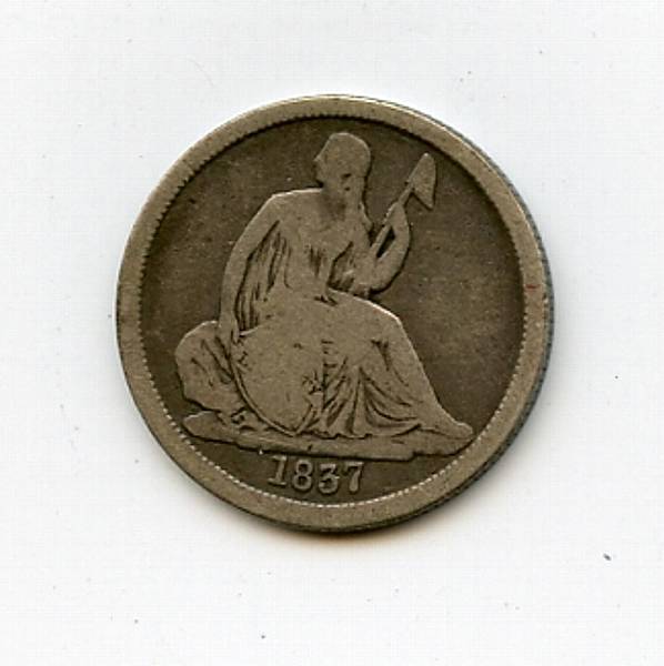 Appraisal: Liberty Seated Dimes Including Large Date -O no stars small