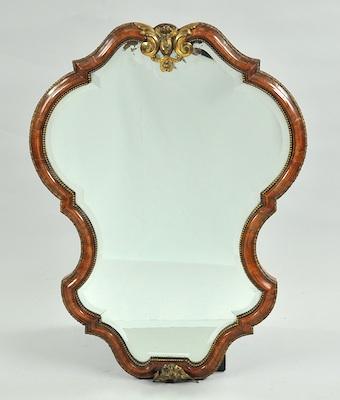 Appraisal: A Large Louis XV Style Antique Mirror With a curvilinear