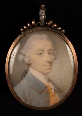 Appraisal: Attributed to Jeremiah Meyer - Portrait Miniature of a Gentleman