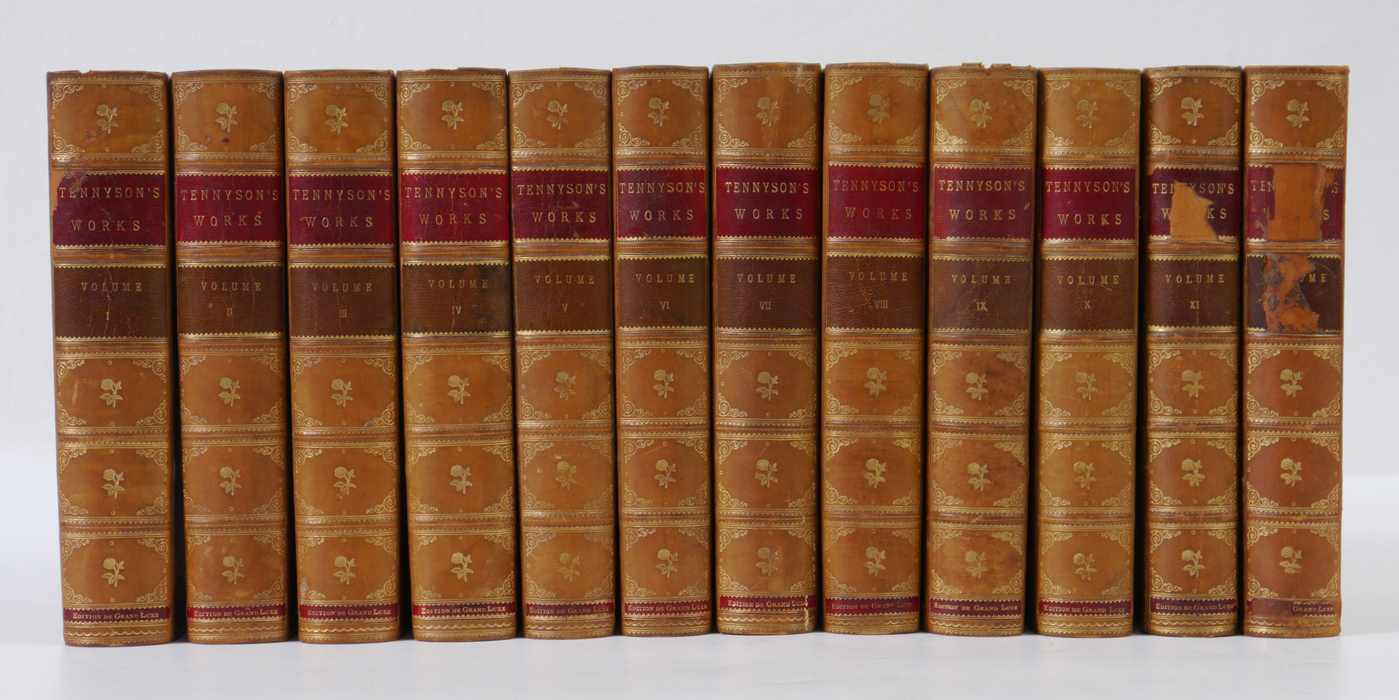 Appraisal: TENNYSON Lord Alfred volumes ''The Works of Alfred Lord Tennyson''