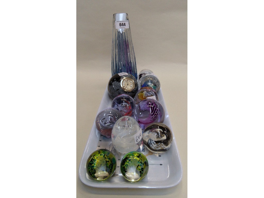 Appraisal: Twelve Caithness glass paperweights to include Spinmaker Mooncrystal Blessings Tranquil