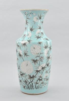 Appraisal: A Monumental Chinese White Flower Vase ca Late Ch'ing Period