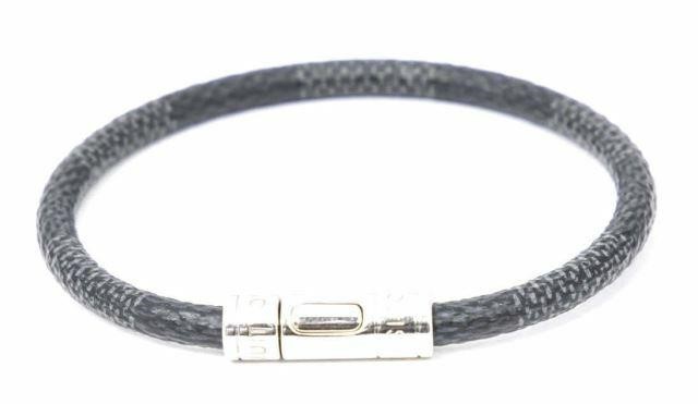 Appraisal: Men's Louis Vuitton Keep It wrap bracelet in Damier Graphite