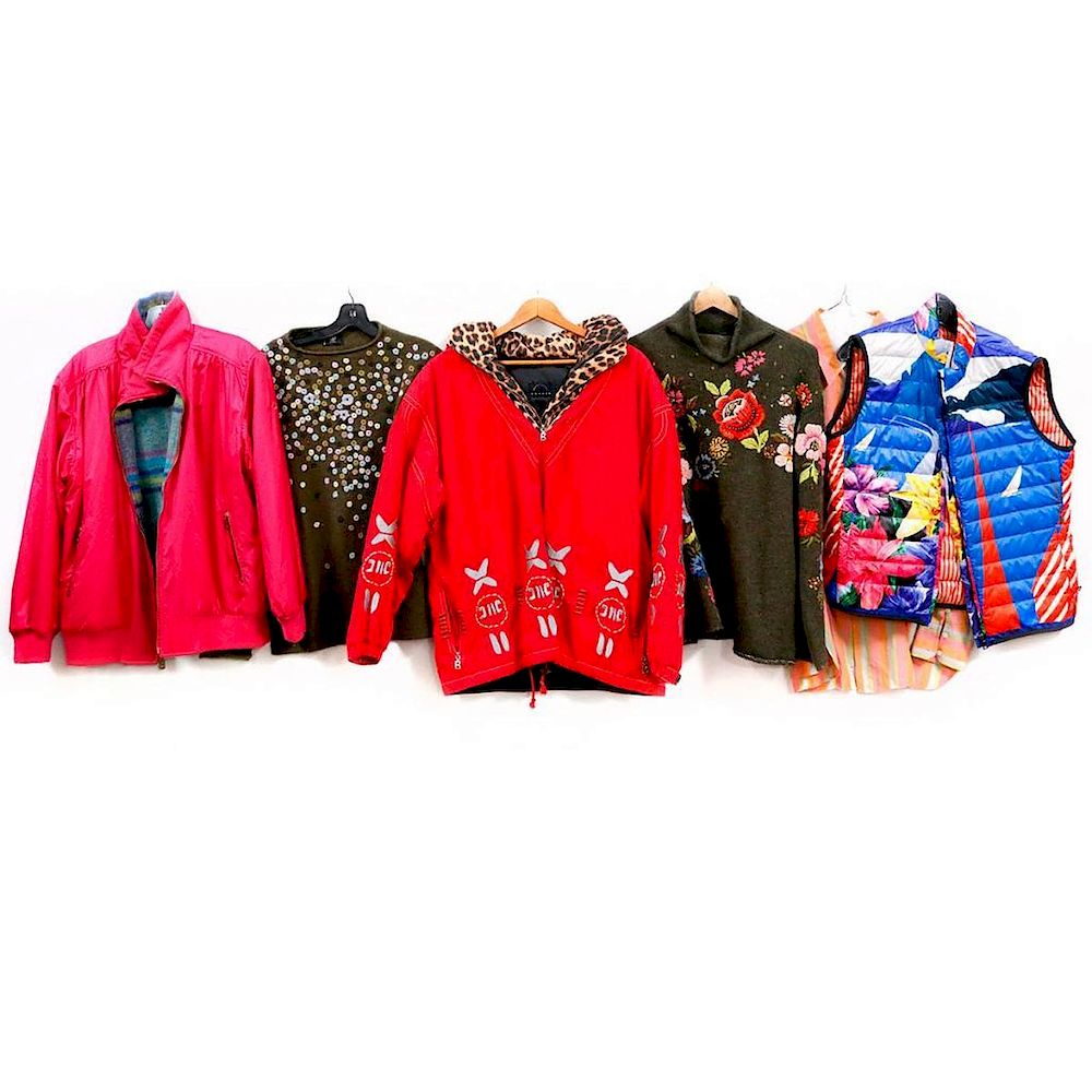 Appraisal: Collection of Bogner Clothing Including embroidered wool sweaters sizes reversible