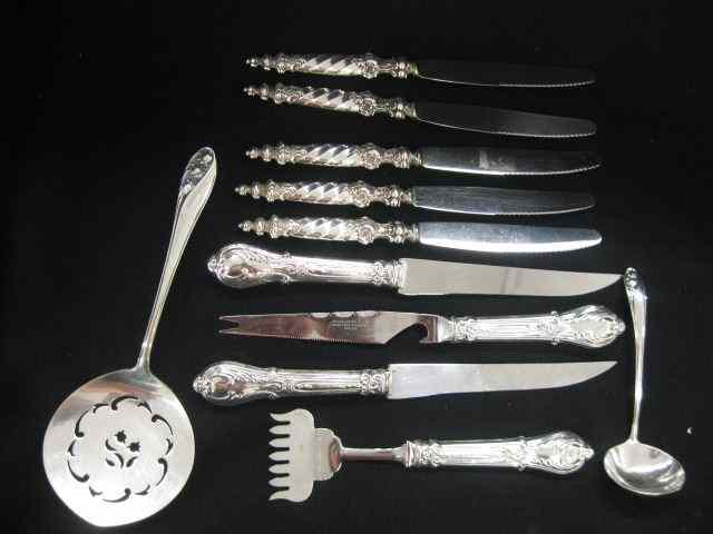 Appraisal: pcs Sterling Silver Flatware Gorham ''Lily'' tomato server and sauce