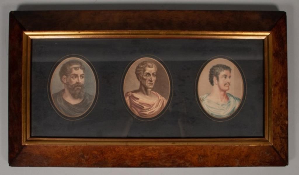 Appraisal: ENGRAVINGS OF GREEK FIGURESFramed engravings of Greek figures Sight x