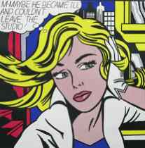 Appraisal: Roy Lichtenstein American - M Maybe Color silkcreen printed by