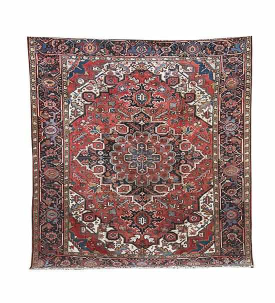 Appraisal: Persian Heriz carpet ' '' x ' minor even pile